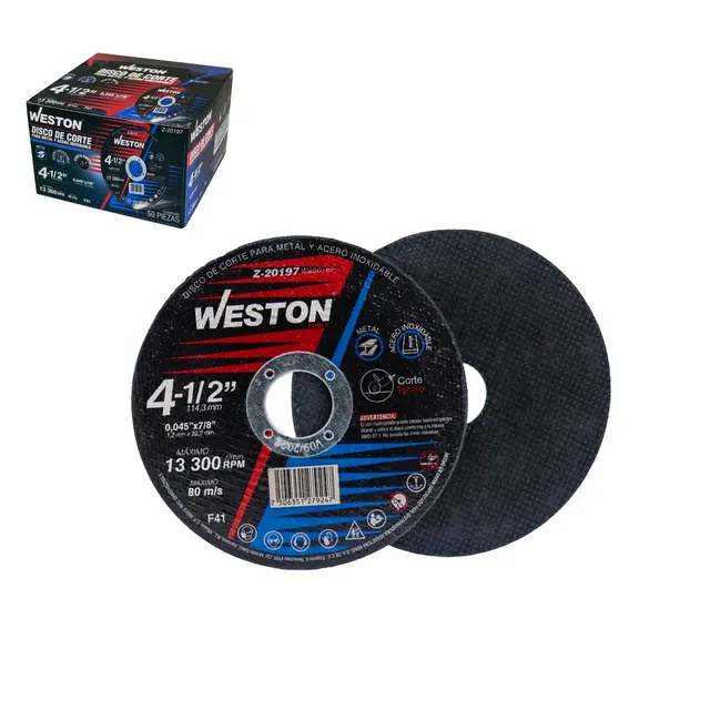 Abrasivos y discos Weston